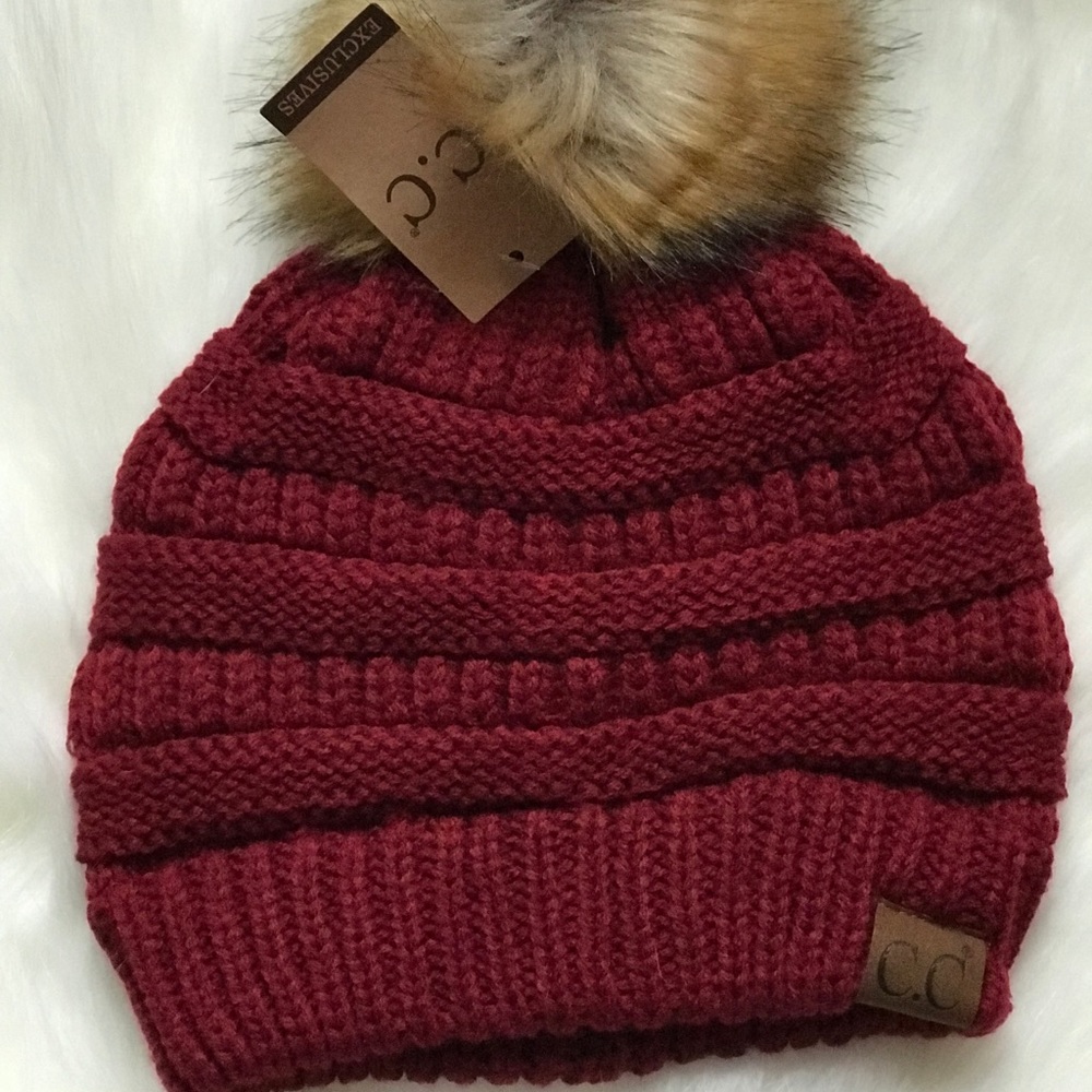 C.C. Beanie-With Pom